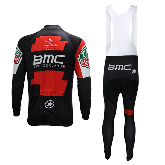 Maglia BMC Manica Lunga 2017 rosso e bianco - Clicca l'immagine per chiudere